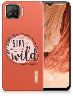 B2Ctelecom Telefoon Hoesje OPPO A73 4G Siliconen Back Cover Transparant Boho Stay Wild