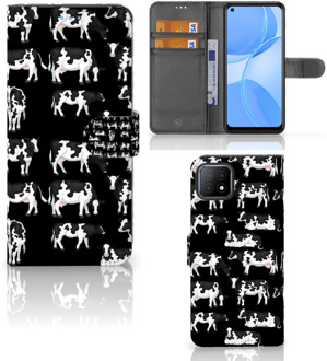 B2Ctelecom Telefoon Hoesje OPPO A73 5G Mobiel Case Design Koetjes