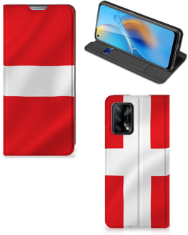 B2Ctelecom Telefoon Hoesje OPPO A74 4G Book Case Deense Vlag