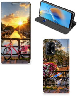 B2Ctelecom Telefoon Hoesje OPPO A74 4G Bookcase Amsterdamse Grachten