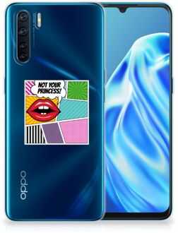 B2Ctelecom Telefoon Hoesje OPPO A91 Silicone Back Case Popart Princess