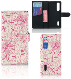 B2Ctelecom Telefoon Hoesje OPPO Find X2 Pro Magnet Case Pink Flowers