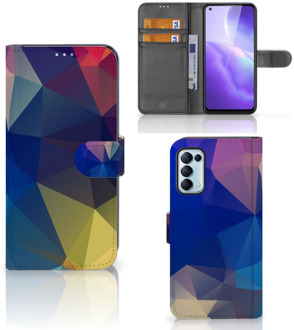 B2Ctelecom Telefoon Hoesje OPPO Find X3 Lite Bookcase Polygon Dark