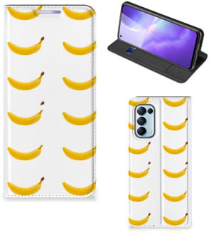 B2Ctelecom Telefoon Hoesje OPPO Find X3 Lite Flip Cover Banana