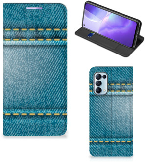 B2Ctelecom Telefoon Hoesje OPPO Find X3 Lite Wallet Case Jeans