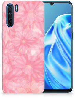 B2Ctelecom Telefoon Hoesje OPPP A91 Silicone Back Case Lente Bloemen