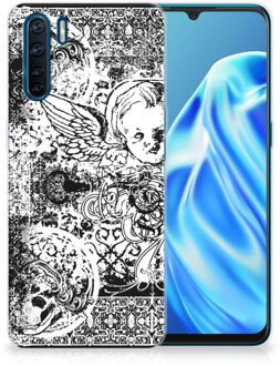 B2Ctelecom Telefoon Hoesje OPPP A91 Silicone Back Case Skulls Angel