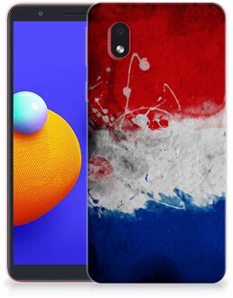 B2Ctelecom Telefoon Hoesje Samsung Galaxy A01 Core Mobiel Case Nederlandse Vlag