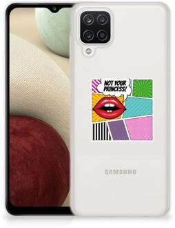 B2Ctelecom Telefoon Hoesje Samsung Galaxy A12 Silicone Back Case Popart Princess