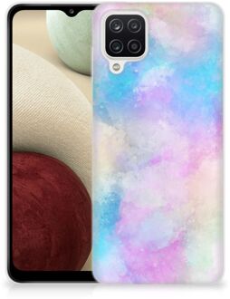 B2Ctelecom Telefoon Hoesje Samsung Galaxy A12 Silicone Back Case Watercolor Light