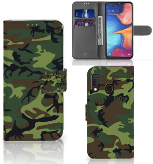 B2Ctelecom Telefoon Hoesje Samsung Galaxy A20e Army Dark