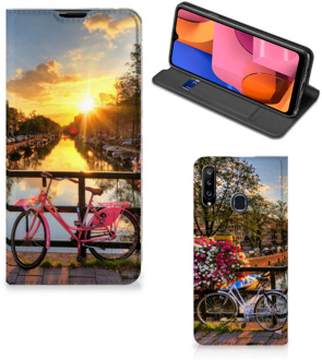 B2Ctelecom Telefoon Hoesje Samsung Galaxy A20s Bookcase Amsterdamse Grachten