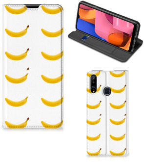 B2Ctelecom Telefoon Hoesje Samsung Galaxy A20s Flip Cover Banana