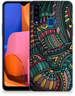 B2Ctelecom Telefoon Hoesje Samsung Galaxy A20s Hoesje Bumper Aztec