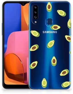 B2Ctelecom Telefoon Hoesje Samsung Galaxy A20s Siliconen Hoesje met Foto Avocado