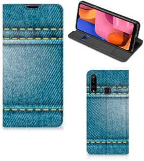 B2Ctelecom Telefoon Hoesje Samsung Galaxy A20s Wallet Case Jeans