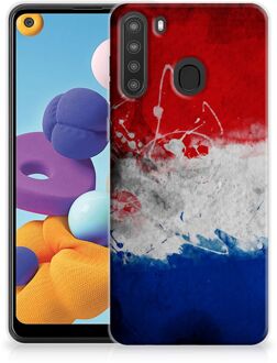 B2Ctelecom Telefoon Hoesje Samsung Galaxy A21 Mobiel Case Nederlandse Vlag