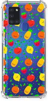 B2Ctelecom Telefoon Hoesje Samsung Galaxy A21s Case met transparante rand Fruits