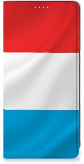 B2Ctelecom Telefoon Hoesje Samsung Galaxy A21s Flip Cover Luxemburgse Vlag