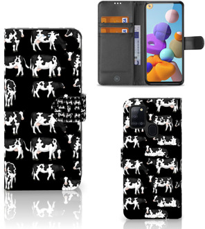 B2Ctelecom Telefoon Hoesje Samsung Galaxy A21s Mobiel Case Design Koetjes