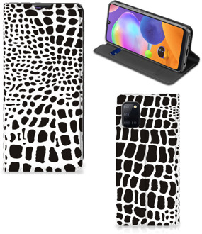 B2Ctelecom Telefoon Hoesje Samsung Galaxy A31 Bookcase Slangenprint