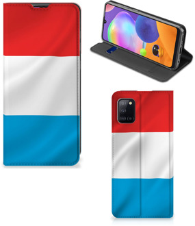 B2Ctelecom Telefoon Hoesje Samsung Galaxy A31 Flip Cover Luxemburgse Vlag