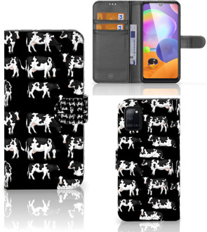 B2Ctelecom Telefoon Hoesje Samsung Galaxy A31 Mobiel Case Design Koetjes