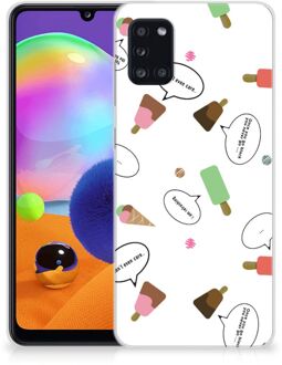 B2Ctelecom Telefoon Hoesje Samsung Galaxy A31 Silicone Back Case IJsjes