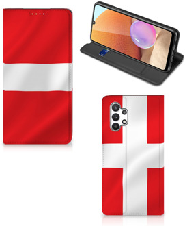 B2Ctelecom Telefoon Hoesje Samsung Galaxy A32 4G Book Case Deense Vlag