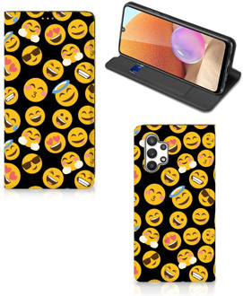 B2Ctelecom Telefoon Hoesje Samsung Galaxy A32 4G Flip Cover Emoji