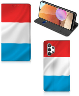 B2Ctelecom Telefoon Hoesje Samsung Galaxy A32 4G Flip Cover Luxemburgse Vlag