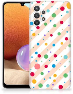 B2Ctelecom Telefoon Hoesje Samsung Galaxy A32 4G Leuk TPU Back Cover Dots