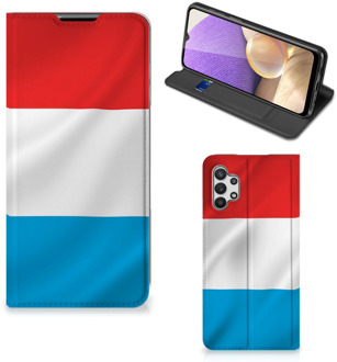 B2Ctelecom Telefoon Hoesje Samsung Galaxy A32 5G Flip Cover Luxemburgse Vlag