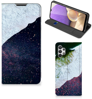 B2Ctelecom Telefoon Hoesje Samsung Galaxy A32 5G Flip Cover Sea in Space