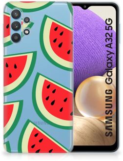 B2Ctelecom Telefoon Hoesje Samsung Galaxy A32 5G Hoesje Bumper Doorzichtig Watermelons