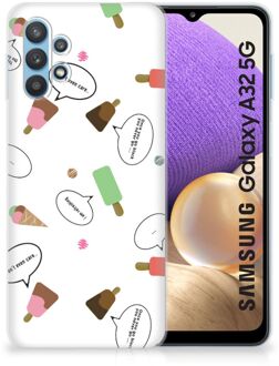 B2Ctelecom Telefoon Hoesje Samsung Galaxy A32 5G Silicone Back Case IJsjes