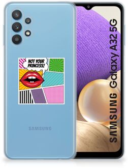 B2Ctelecom Telefoon Hoesje Samsung Galaxy A32 5G Silicone Back Case Popart Princess