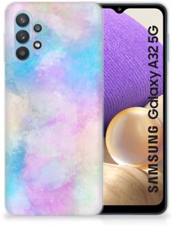 B2Ctelecom Telefoon Hoesje Samsung Galaxy A32 5G Silicone Back Case Watercolor Light