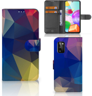 B2Ctelecom Telefoon Hoesje Samsung Galaxy A41 Bookcase Polygon Dark