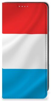 B2Ctelecom Telefoon Hoesje Samsung Galaxy A41 Flip Cover Luxemburgse Vlag