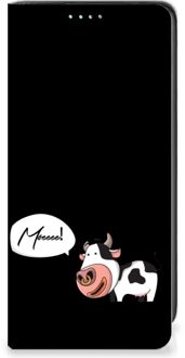 B2Ctelecom Telefoon Hoesje Samsung Galaxy A41 Flipcover Cow Gepersonaliseerd Cadeau