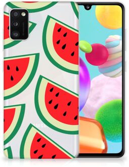 B2Ctelecom Telefoon Hoesje Samsung Galaxy A41 Hoesje Bumper Doorzichtig Watermelons