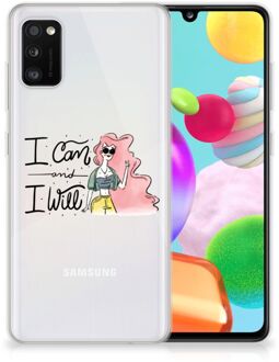 B2Ctelecom Telefoon Hoesje Samsung Galaxy A41 Hoesje met Tekst i Can