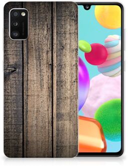 B2Ctelecom Telefoon Hoesje Samsung Galaxy A41 Leuk TPU Back Cover Steigerhout