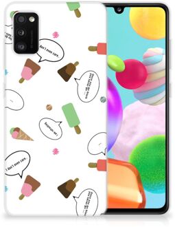 B2Ctelecom Telefoon Hoesje Samsung Galaxy A41 Silicone Back Case IJsjes