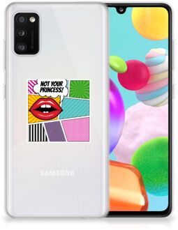 B2Ctelecom Telefoon Hoesje Samsung Galaxy A41 Silicone Back Case Popart Princess