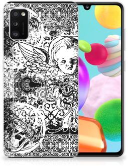 B2Ctelecom Telefoon Hoesje Samsung Galaxy A41 Silicone Back Case Skulls Angel