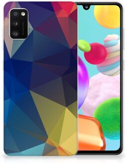 B2Ctelecom Telefoon Hoesje Samsung Galaxy A41 Siliconen Back Cover Polygon Dark