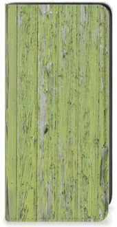 B2Ctelecom Telefoon Hoesje Samsung Galaxy A41 Wallet Case Green Wood