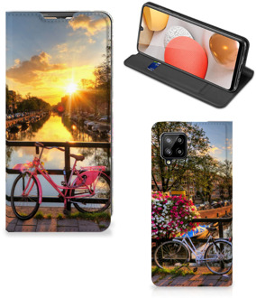 B2Ctelecom Telefoon Hoesje Samsung Galaxy A42 Bookcase Amsterdamse Grachten